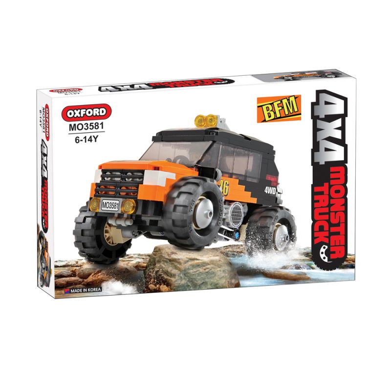 OXFORD MO3581 3581 non  XE TẢI QUÁI VẬT 4X4 BFM bộ đồ chơi xếp lắp ráp ghép mô hình Racers 4X4 MONSTER TRUCK BFM Đua Tốc Độ