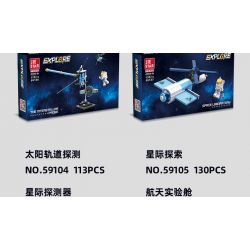 JIESTAR 59107 non  KHÁM PHÁ GIỮA CÁC VÌ SAO MÔ-ĐUN THÍ NGHIỆM KHÔNG GIAN bộ đồ chơi xếp lắp ráp ghép mô hình Space EXPLORE SPACE LABORATORY Thám Hiểm Không Gian 133 khối