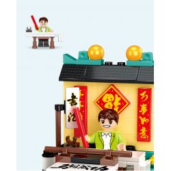 WISE BLOCK HA389051 389051 non  THỦY TRIỀU QUỐC GIA NHỎ 4 CAM KẾT CHÀO ĐÓN CÂY MONG ƯỚC MỚI JIXING GAO LIANG PHƯỜNG CỬA HÀNG ĐÁNH THỨC LÀM TINH THẦN TỪ TRỊNH HỮU THƯ PHÁP bộ đồ chơi xếp lắp ráp ghép mô hình Chinese Traditional Festivals Lễ Hội Cổ Truyền 577 khối