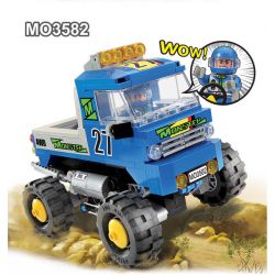 OXFORD MO3583 3583 non  RẮN HỔ MANG bộ đồ chơi xếp lắp ráp ghép mô hình Racers 4X4 MONSTER TRUCK TEAM COBRA Đua Tốc Độ