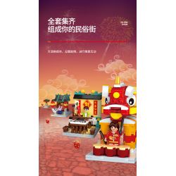 WISE BLOCK HA389051 389051 non  THỦY TRIỀU QUỐC GIA NHỎ 4 CAM KẾT CHÀO ĐÓN CÂY MONG ƯỚC MỚI JIXING GAO LIANG PHƯỜNG CỬA HÀNG ĐÁNH THỨC LÀM TINH THẦN TỪ TRỊNH HỮU THƯ PHÁP bộ đồ chơi xếp lắp ráp ghép mô hình Chinese Traditional Festivals Lễ Hội Cổ Truyền 577 khối