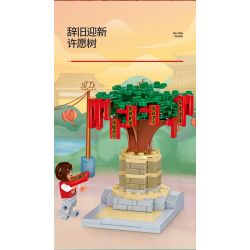 WISE BLOCK HA389051 389051 non  THỦY TRIỀU QUỐC GIA NHỎ 4 CAM KẾT CHÀO ĐÓN CÂY MONG ƯỚC MỚI JIXING GAO LIANG PHƯỜNG CỬA HÀNG ĐÁNH THỨC LÀM TINH THẦN TỪ TRỊNH HỮU THƯ PHÁP bộ đồ chơi xếp lắp ráp ghép mô hình Chinese Traditional Festivals Lễ Hội Cổ Truyền 577 khối