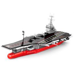 SEMBO 207112 non  TÀU SÂN BAY FORD bộ đồ chơi xếp lắp ráp ghép mô hình Military Army SURVIVAL WARFARE Quân Sự Bộ Đội 2065 khối