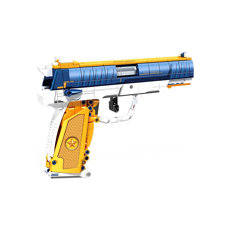 SEMBO 702350 702039 non  SÚNG LỤC BÁN TỰ ĐỘNG QSZ-92 bộ đồ chơi xếp lắp ráp ghép mô hình BLOCK GUN 429 khối