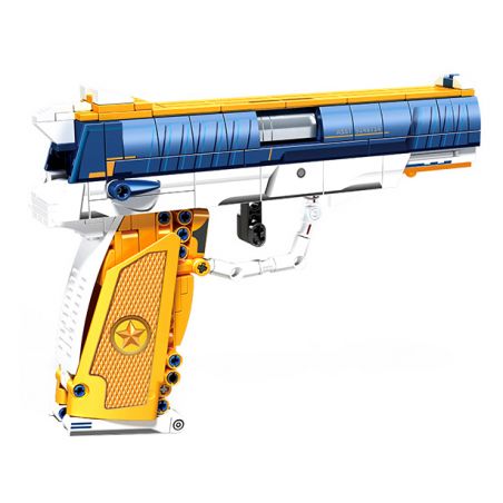 SEMBO 702350 702039 non  SÚNG LỤC BÁN TỰ ĐỘNG QSZ-92 bộ đồ chơi xếp lắp ráp ghép mô hình BLOCK GUN 429 khối