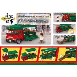 ROYAL TOYS RT12 non  CÂU CHUYỆN THỊ TRẤN NHỎ LEYLAND VANS LIONHEAD bộ đồ chơi xếp lắp ráp ghép mô hình City CITY STORY LEILAND Thành Phố 496 khối