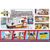 ROYAL TOYS RT11 non  XE CỨU THƯƠNG HỒNG KÔNG bộ đồ chơi xếp lắp ráp ghép mô hình City CITY STORY AMBULANCE Thành Phố 496 khối