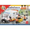 ROYAL TOYS RT11 non  XE CỨU THƯƠNG HỒNG KÔNG bộ đồ chơi xếp lắp ráp ghép mô hình City CITY STORY AMBULANCE Thành Phố 496 khối
