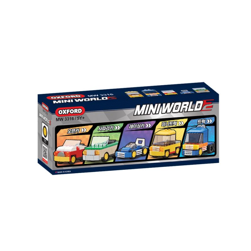 OXFORD MW3316 3316 non  THẾ GIỚI NHỎ 2 bộ đồ chơi xếp lắp ráp ghép mô hình Racers 미니월드2 Đua Tốc Độ