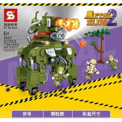 SHENG YUAN SY 1625 non  CỖ XE TRÊN MẶT ĐẤT CHÁY XÉM DIỆN RỘNG "DRAGON NOSUKE" bộ đồ chơi xếp lắp ráp ghép mô hình METAL SLUG 2 527 khối