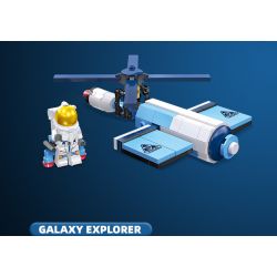 JIESTAR 59105 non  QUẢNG CÁO ASTRA KHÁM PHÁ GIỮA CÁC VÌ SAO bộ đồ chơi xếp lắp ráp ghép mô hình Space EXPLORE INTERSTELLAR EXPLORATION Thám Hiểm Không Gian 130 khối