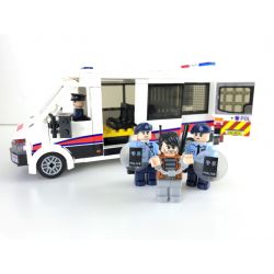 ROYAL TOYS RT06 non  CẢNH SÁT HỒNG KÔNG TẤN CÔNG XE bộ đồ chơi xếp lắp ráp ghép mô hình City CITY STORY HONG KONG EMERGENCY UNIT Thành Phố 405 khối