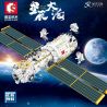 SEMBO 203337 non  MÔ-ĐUN LÕI TRẠM VŨ TRỤ bộ đồ chơi xếp lắp ráp ghép mô hình Space Exploration SEA OF STARS Thám Hiểm Không Gian 3227 khối