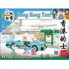 ROYAL TOYS RT05 non  TAXI LANTAU HỒNG KÔNG bộ đồ chơi xếp lắp ráp ghép mô hình City CITY STORY HONG KONG BLUE TAXI Thành Phố 239 khối