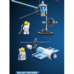 JIESTAR 59104 non  THÁM HIỂM GIỮA CÁC VÌ SAO QUỸ ĐẠO MẶT TRỜI bộ đồ chơi xếp lắp ráp ghép mô hình Space EXPLORE SOLAR ORBIT EXPLORATION Thám Hiểm Không Gian 113 khối