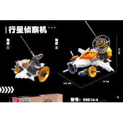 JIESTAR 59014 non  THIÊN HÀ TRONG MƠ XE THÁM HIỂM NGOÀI HÀNH TINH 6 1 bộ đồ chơi xếp lắp ráp ghép mô hình Space SPACE EXPLORATION VEHICLE Thám Hiểm Không Gian 607 khối