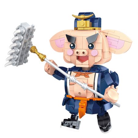 COGO 15709-2 non  TÂY DU KÝ TRƯ BÁT GIỚI bộ đồ chơi xếp lắp ráp ghép mô hình 326 khối