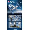 SEMBO 203327 non  TRẠM KHÔNG GIAN bộ đồ chơi xếp lắp ráp ghép mô hình Space Exploration SEA OF STARS Thám Hiểm Không Gian 544 khối