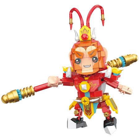 COGO 15709-1 non  TÂY DU KÝ TÔN NGỘ KHÔNG bộ đồ chơi xếp lắp ráp ghép mô hình 338 khối