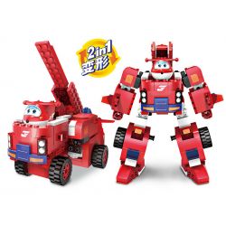 WISE BLOCK HA385005 385005 non  XE CỨU HỎA BIẾN DẠNG LENDI bộ đồ chơi xếp lắp ráp ghép mô hình Movie & Game Phim Và Trò Chơi 269 khối