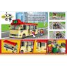 ROYAL TOYS RT02 non  XE BUÝT NHỎ MÀU ĐỎ HỒNG KÔNG bộ đồ chơi xếp lắp ráp ghép mô hình City CITY STORY HONG KONG LIGHT BUS Thành Phố 696 khối