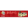ROYAL TOYS RT02 non  XE BUÝT NHỎ MÀU ĐỎ HỒNG KÔNG bộ đồ chơi xếp lắp ráp ghép mô hình City CITY STORY HONG KONG LIGHT BUS Thành Phố 696 khối