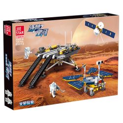 JIESTAR 59013 non  ĐUỔI THEO THIÊN HÀ TRONG MƠ XE THÁM HIỂM SAO HỎA bộ đồ chơi xếp lắp ráp ghép mô hình Space MARS EXPLORATION Thám Hiểm Không Gian 729 khối