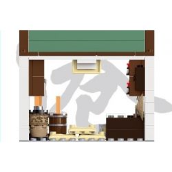 ROYAL TOYS RT55 non  CỬA HÀNG NGŨ CỐC VÀ DẦU bộ đồ chơi xếp lắp ráp ghép mô hình City CITY STORY TRADITIONAL RICE SHOP Thành Phố 131 khối