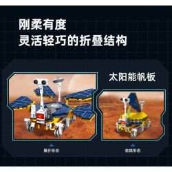JIESTAR 59013 non  ĐUỔI THEO THIÊN HÀ TRONG MƠ XE THÁM HIỂM SAO HỎA bộ đồ chơi xếp lắp ráp ghép mô hình Space MARS EXPLORATION Thám Hiểm Không Gian 729 khối