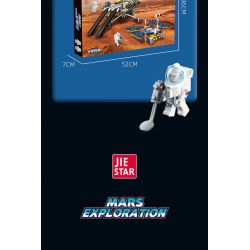 JIESTAR 59013 non  ĐUỔI THEO THIÊN HÀ TRONG MƠ XE THÁM HIỂM SAO HỎA bộ đồ chơi xếp lắp ráp ghép mô hình Space MARS EXPLORATION Thám Hiểm Không Gian 729 khối