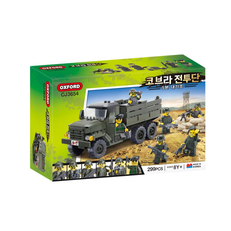 OXFORD CJ3654 3654 non  5 PHÚT Ở CHẾ ĐỘ CHỜ bộ đồ chơi xếp lắp ráp ghép mô hình Military Army 5분대기조 Quân Sự Bộ Đội 299 khối