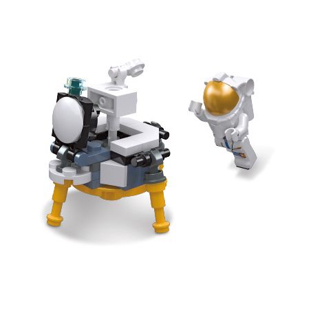 JIESTAR 59103 non  KHÁM PHÁ GIỮA CÁC VÌ SAO MÔ-ĐUN MẶT TRĂNG APOLLO bộ đồ chơi xếp lắp ráp ghép mô hình Space EXPLORE APOLLO LUNAR MODULE Thám Hiểm Không Gian 61 khối