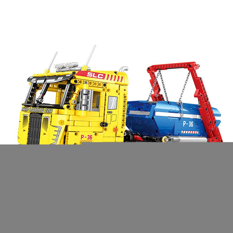 REOBRIX 22016 non  BỎ QUA TẢI XE bộ đồ chơi xếp lắp ráp ghép mô hình SHIP LOADING TRUCK 1918 khối