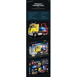 REOBRIX 22016 non  BỎ QUA TẢI XE bộ đồ chơi xếp lắp ráp ghép mô hình SHIP LOADING TRUCK 1918 khối