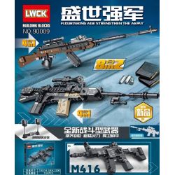 LWCK 90009 non  SÚNG bộ đồ chơi xếp lắp ráp ghép mô hình Flourishing Age Strengthen The Army STRONG ARMY 699 khối