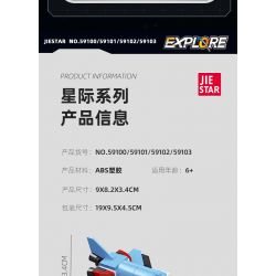 JIESTAR 59102 non  QUẢNG CÁO ASTRA DU HÀNH bộ đồ chơi xếp lắp ráp ghép mô hình Space EXPLORE TRAVELER Thám Hiểm Không Gian 79 khối