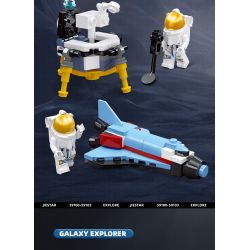 JIESTAR 59102 non  QUẢNG CÁO ASTRA DU HÀNH bộ đồ chơi xếp lắp ráp ghép mô hình Space EXPLORE TRAVELER Thám Hiểm Không Gian 79 khối