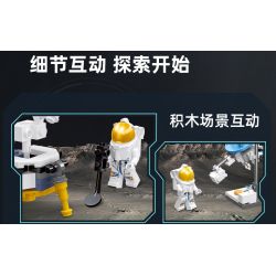 JIESTAR 59102 non  QUẢNG CÁO ASTRA DU HÀNH bộ đồ chơi xếp lắp ráp ghép mô hình Space EXPLORE TRAVELER Thám Hiểm Không Gian 79 khối