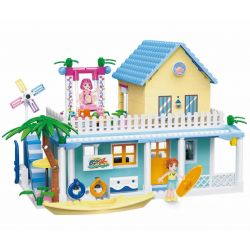 WISE BLOCK HA383005 383005 non  HOSTEL NHỎ MÀU TRẮNG bộ đồ chơi xếp lắp ráp ghép mô hình Balala The Fairies Các Nàng Tiên Nhỏ Tinh Nghịch