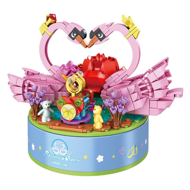 PanlosBrick 656013 Panlos Brick 656013 non  HỘP NHẠC CON THIÊN NGA bộ đồ chơi xếp lắp ráp ghép mô hình Creator CREATIVE MUSIC BOX Sáng Tạo 537 khối