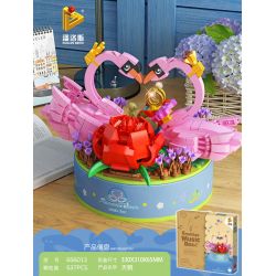 PanlosBrick 656013 Panlos Brick 656013 non  HỘP NHẠC CON THIÊN NGA bộ đồ chơi xếp lắp ráp ghép mô hình Creator CREATIVE MUSIC BOX Sáng Tạo 537 khối