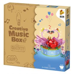 PanlosBrick 656013 Panlos Brick 656013 non  HỘP NHẠC CON THIÊN NGA bộ đồ chơi xếp lắp ráp ghép mô hình Creator CREATIVE MUSIC BOX Sáng Tạo 537 khối