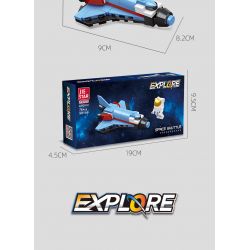 JIESTAR 59101 non  THÁM HIỂM GIỮA CÁC VÌ SAO TÀU LIÊN MINH bộ đồ chơi xếp lắp ráp ghép mô hình Space EXPLORE ALLIANCE SPACECRAFT Thám Hiểm Không Gian 84 khối