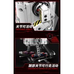 KAIYU 96153 non  NGƯỜI MÁY TIỂU BẠCH bộ đồ chơi xếp lắp ráp ghép mô hình  PARTICLES OF EVERYTHING Kỹ Thuật Công Nghệ Cao Mô Hình Phương Tiện 475 khối