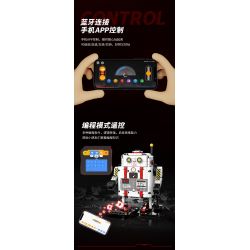 KAIYU 96153 non  NGƯỜI MÁY TIỂU BẠCH bộ đồ chơi xếp lắp ráp ghép mô hình  PARTICLES OF EVERYTHING Kỹ Thuật Công Nghệ Cao Mô Hình Phương Tiện 475 khối