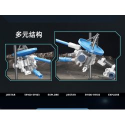 JIESTAR 59101 non  THÁM HIỂM GIỮA CÁC VÌ SAO TÀU LIÊN MINH bộ đồ chơi xếp lắp ráp ghép mô hình Space EXPLORE ALLIANCE SPACECRAFT Thám Hiểm Không Gian 84 khối