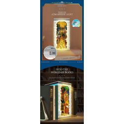 REOBRIX 66026 non  GIAN HÀNG SÁCH NHÌN RA PHỐ THỜI TRUNG CỔ bộ đồ chơi xếp lắp ráp ghép mô hình EUROPEAN CENTURY BOOK OF MARKET 2922 khối