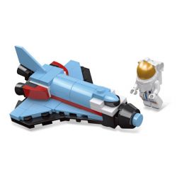JIESTAR 59100 non  KHÁM PHÁ GIỮA CÁC VÌ SAO TÀU CON THOI bộ đồ chơi xếp lắp ráp ghép mô hình Space EXPLORE SPACE SHUTTLE Thám Hiểm Không Gian 76 khối
