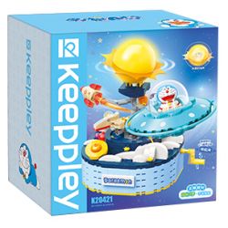 KEEPPLEY K20421 20421 non  CHUYẾN PHIÊU LƯU VŨ TRỤ bộ đồ chơi xếp lắp ráp ghép mô hình Doraemon Mèo Máy Thông Minh
