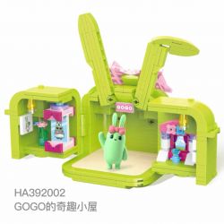 WISE BLOCK HA392002 392002 non  ĐIỀU KHOẢN GOGO CỦA GREEN bộ đồ chơi xếp lắp ráp ghép mô hình HAPPY LIFE 305 khối